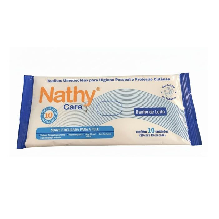 Toalhas Umedecidas para Higiene Pessoal e Banho de Leito - Nathy