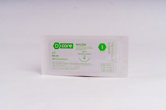 Fio Sutura Agulhado Nylon - D Care