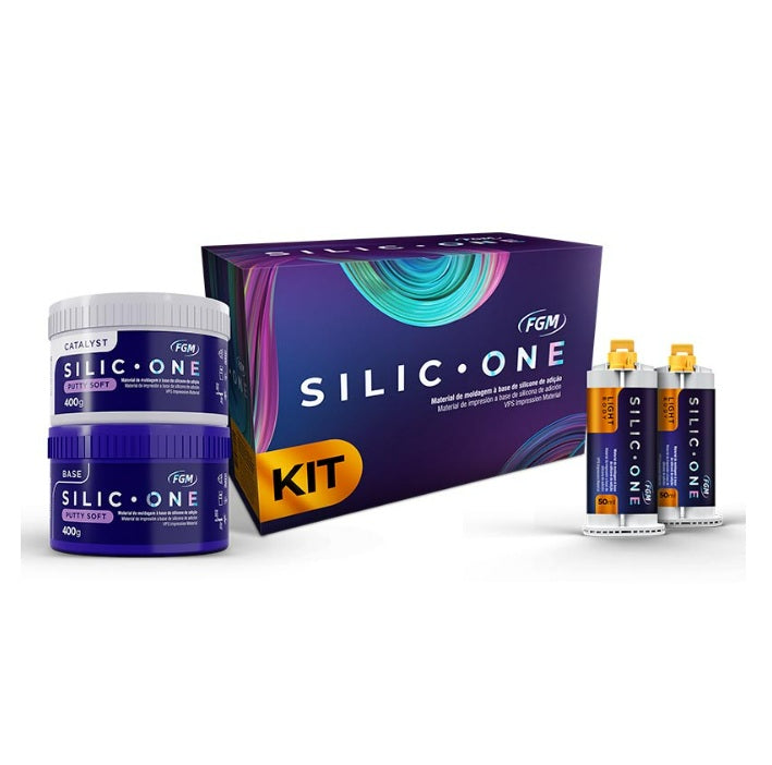Kit Silicone de Adição Silic One Putty Soft + Light Body - FGM