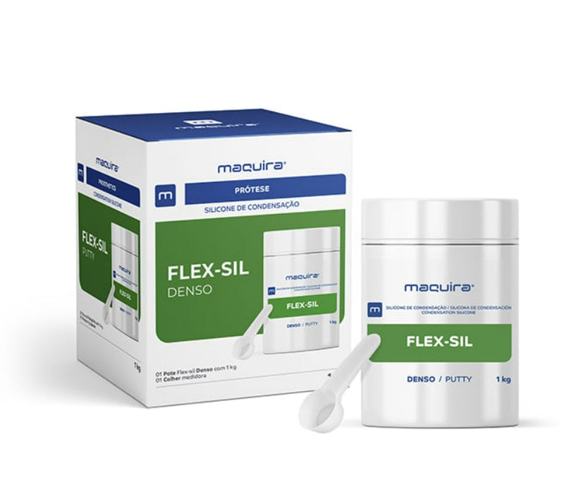 Silicone de Condensação Flex-Sil Denso 1kg - Maquira
