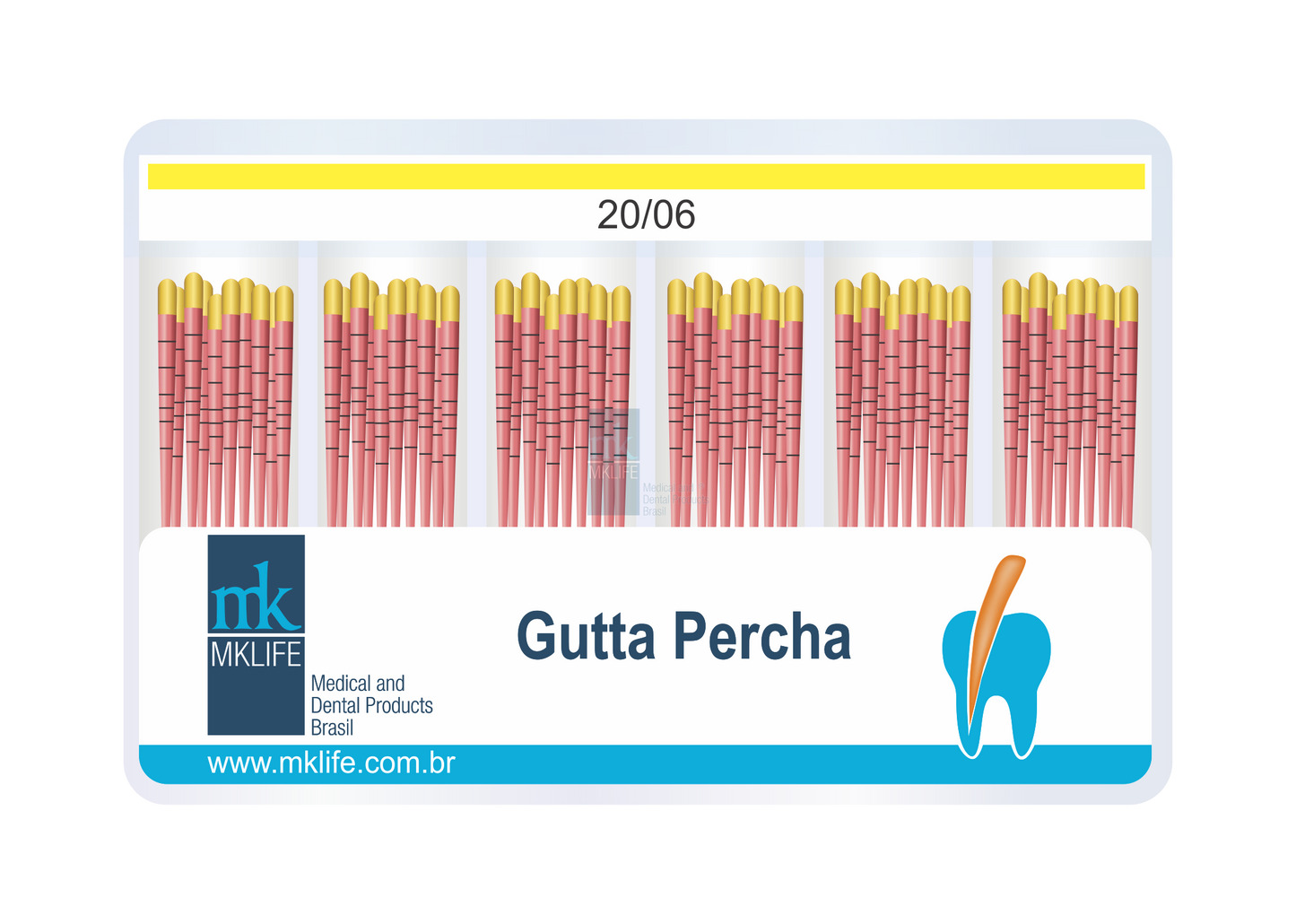 Cone de Gutta Percha Taper 06 - Mk Life