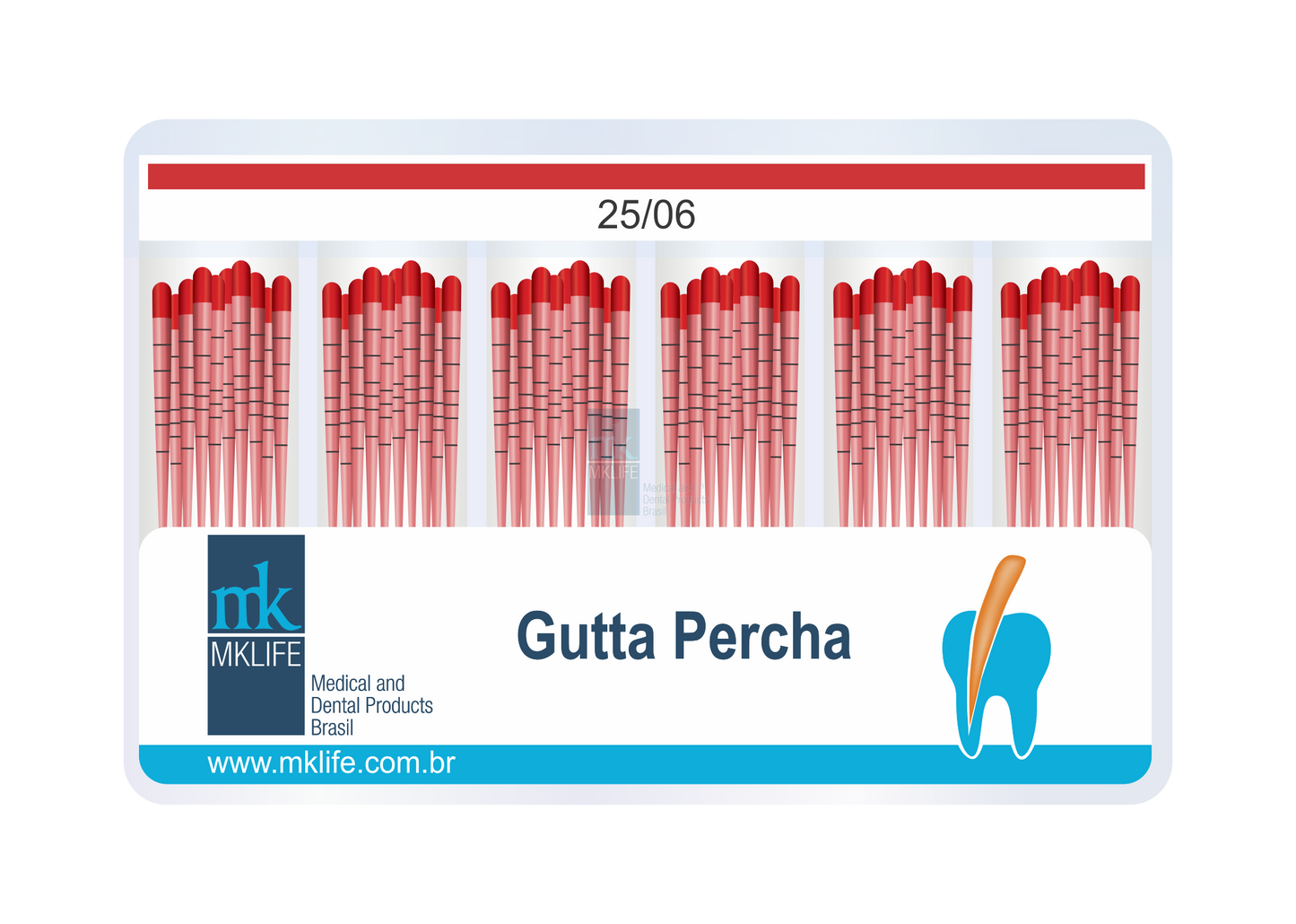 Cone de Gutta Percha Taper 06 - Mk Life